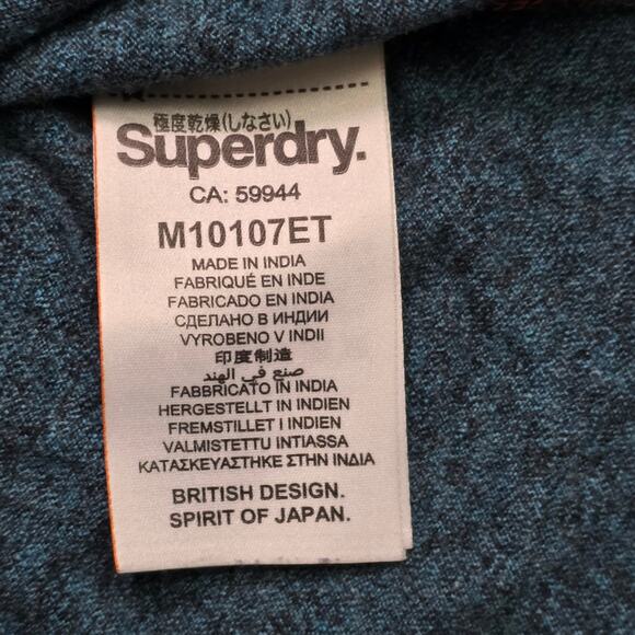 Superdry Orange Label Classic T-Shirt Men’s XXL Navy Blue - Picture 5 of 8